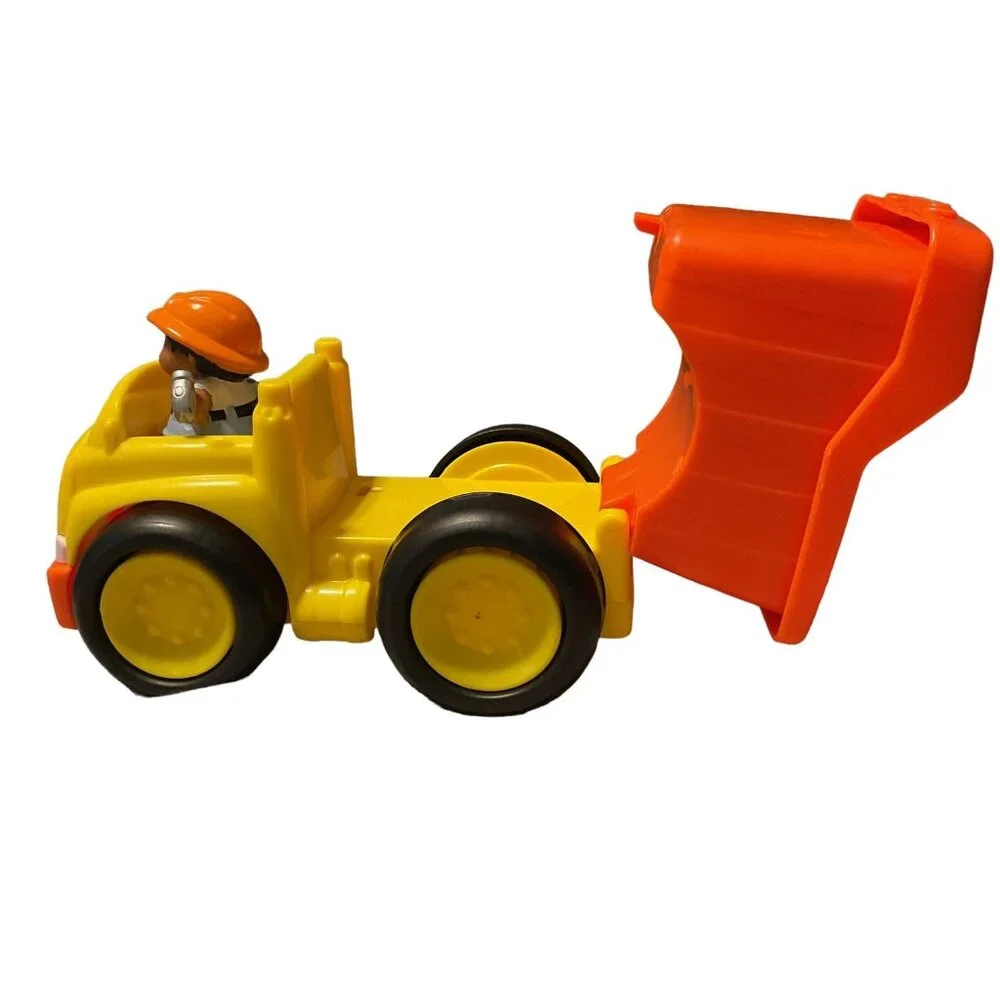 Fisher-Price Little People Dump Truck With Driver & Construction Worker Figure